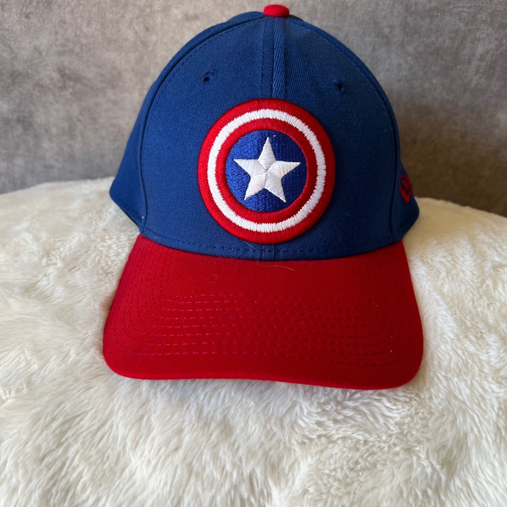 Marvel men Captain America Hat - Blue and Red